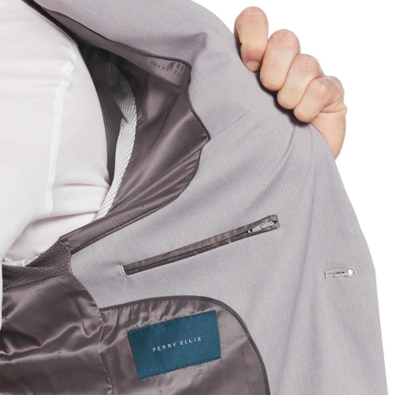 Perry Ellis Premium Men’s Alloy Slim Fit Stretch Tech Suit, Size 36 R NWT $225