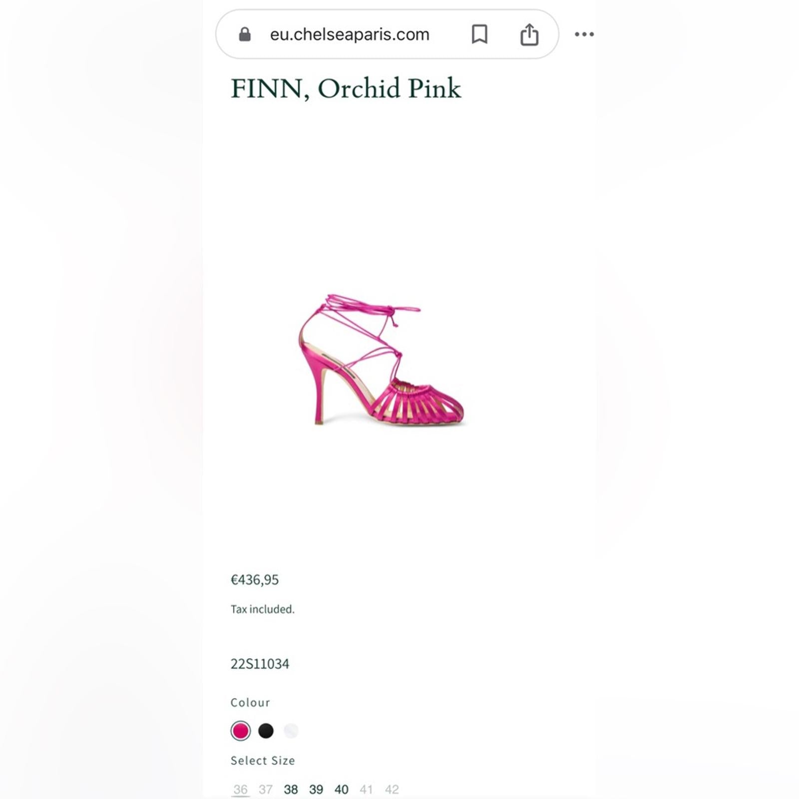 Chelsea Paris Orchid Pink Strappy Heels, Size 39 Retail $595 New in Box