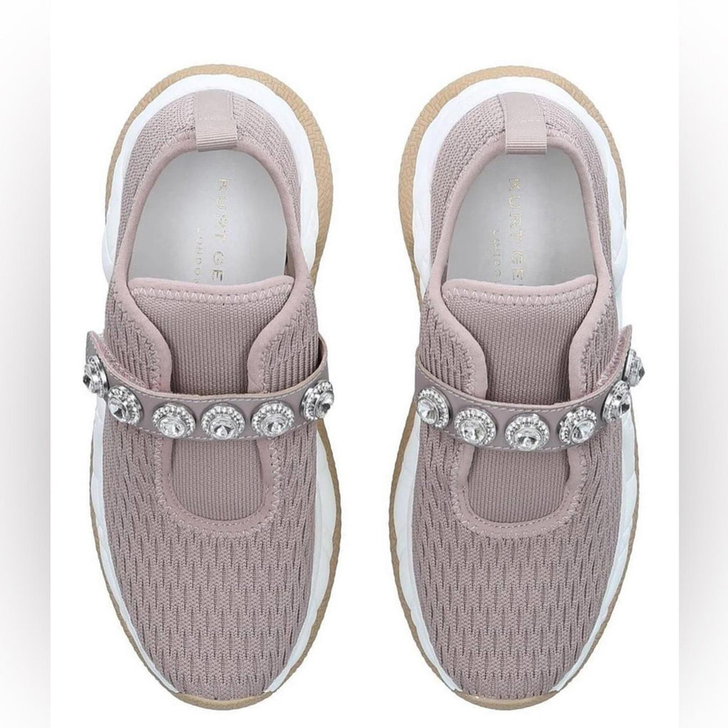 Kurt Geiger London Knit Jewel Sneakers, Blush Pink Size EU 37, US 7 New in Box