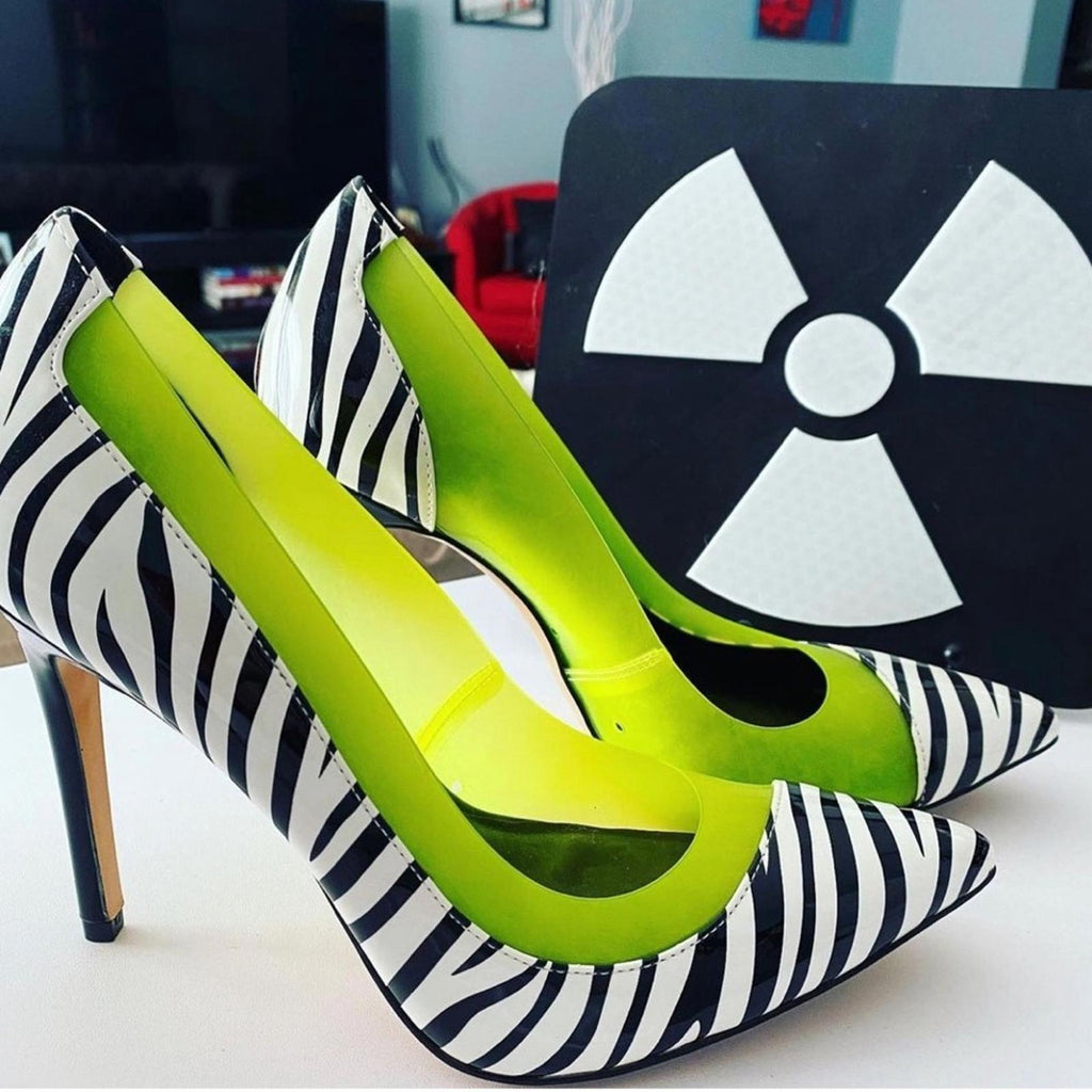 Mix No.6 Adrienne Zebra Print Pump, Shoes Size 7 New in Box
