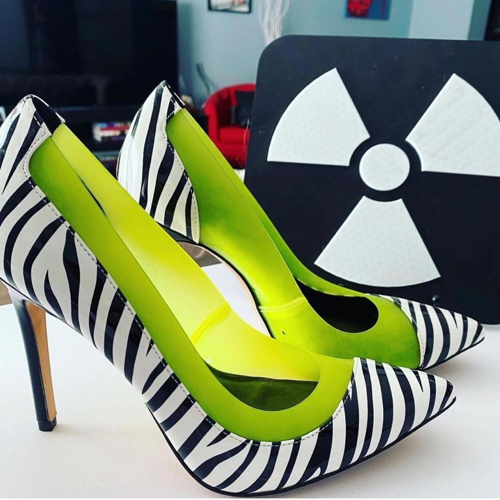 Mix No.6 Adrienne Zebra Print Pump, Shoes Size 7 New in Box