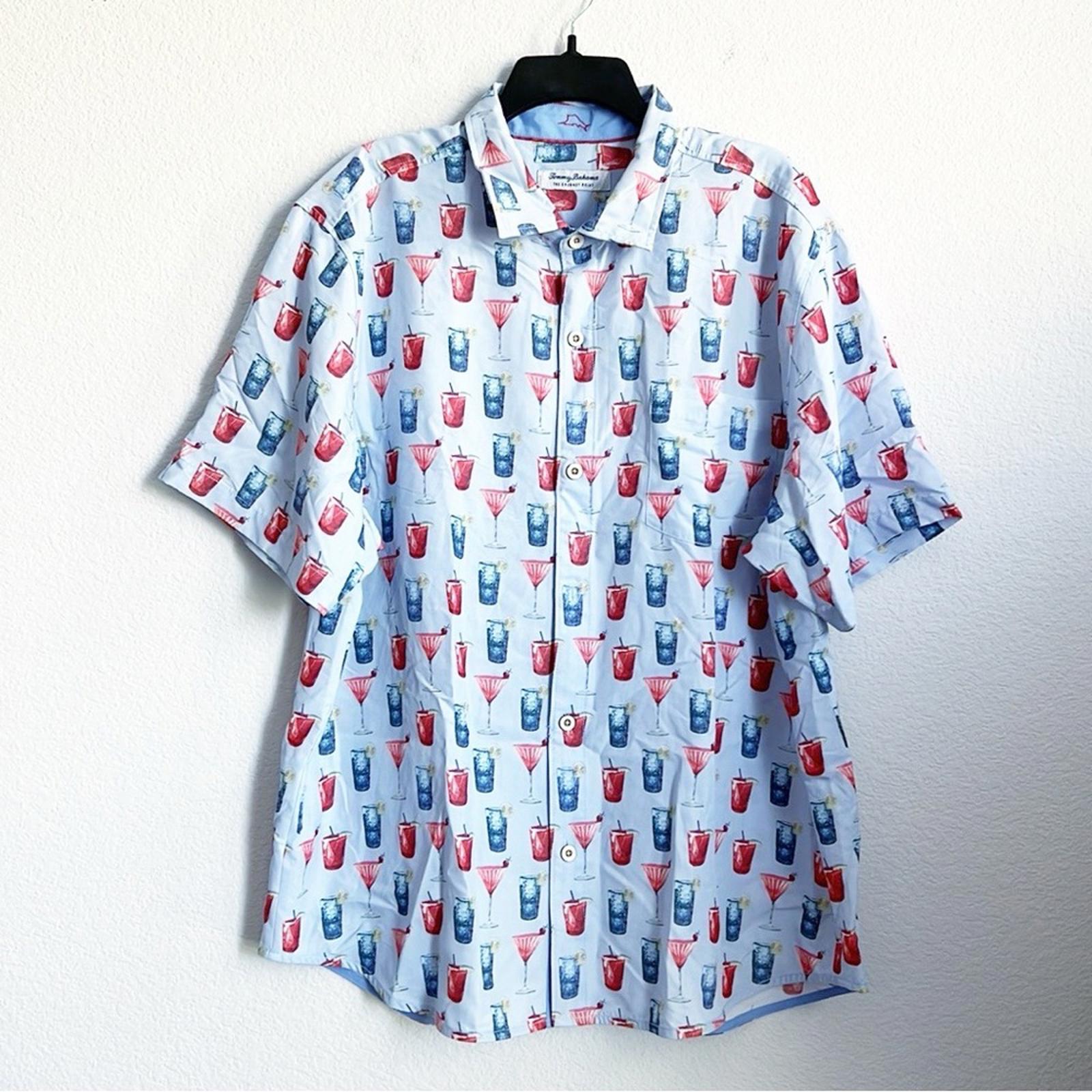 Tommy Bahama Coconut Point Island Zone Short Sleeve Button-Up Shirt NWT Size XL