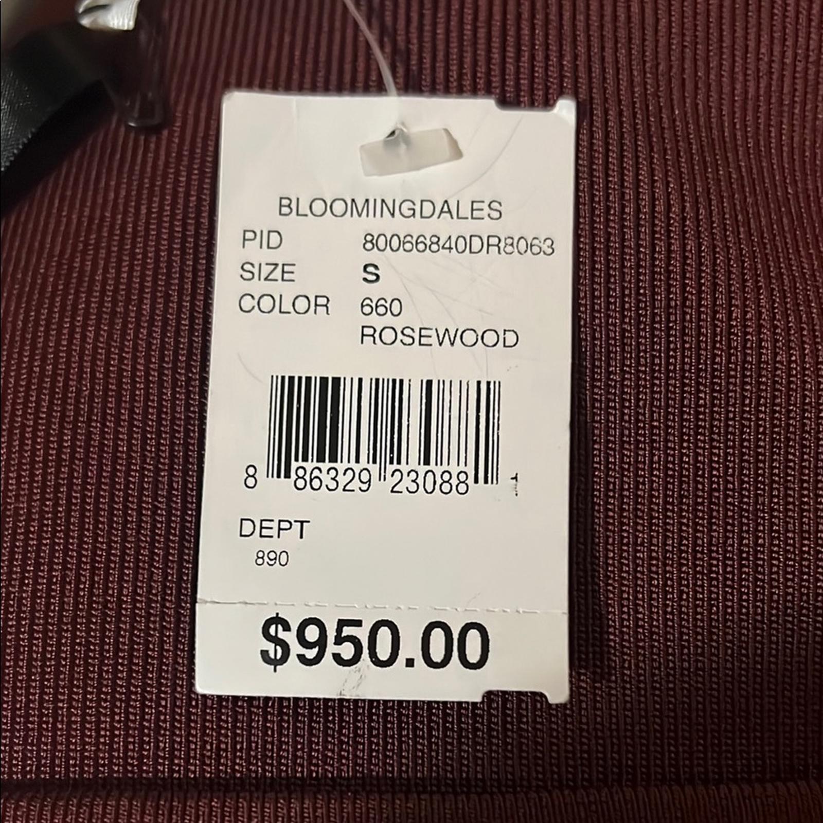 Galvan London BURGUNDY Atalanta Midi Dress, Size S New w/Tag Retail $950