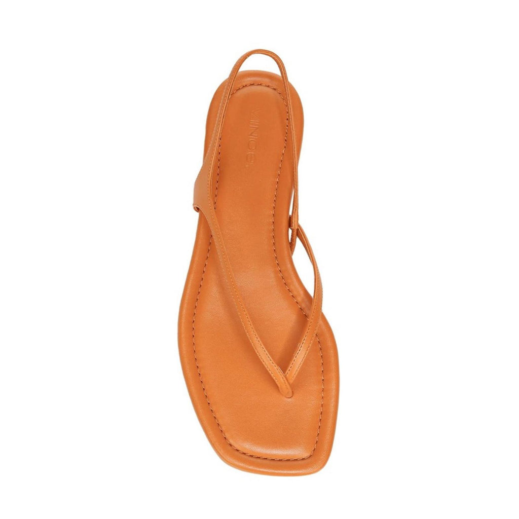 Vince Deana Strappy Leather Flat Sandals, Orange Size 10M (Sold Out) NEW $195