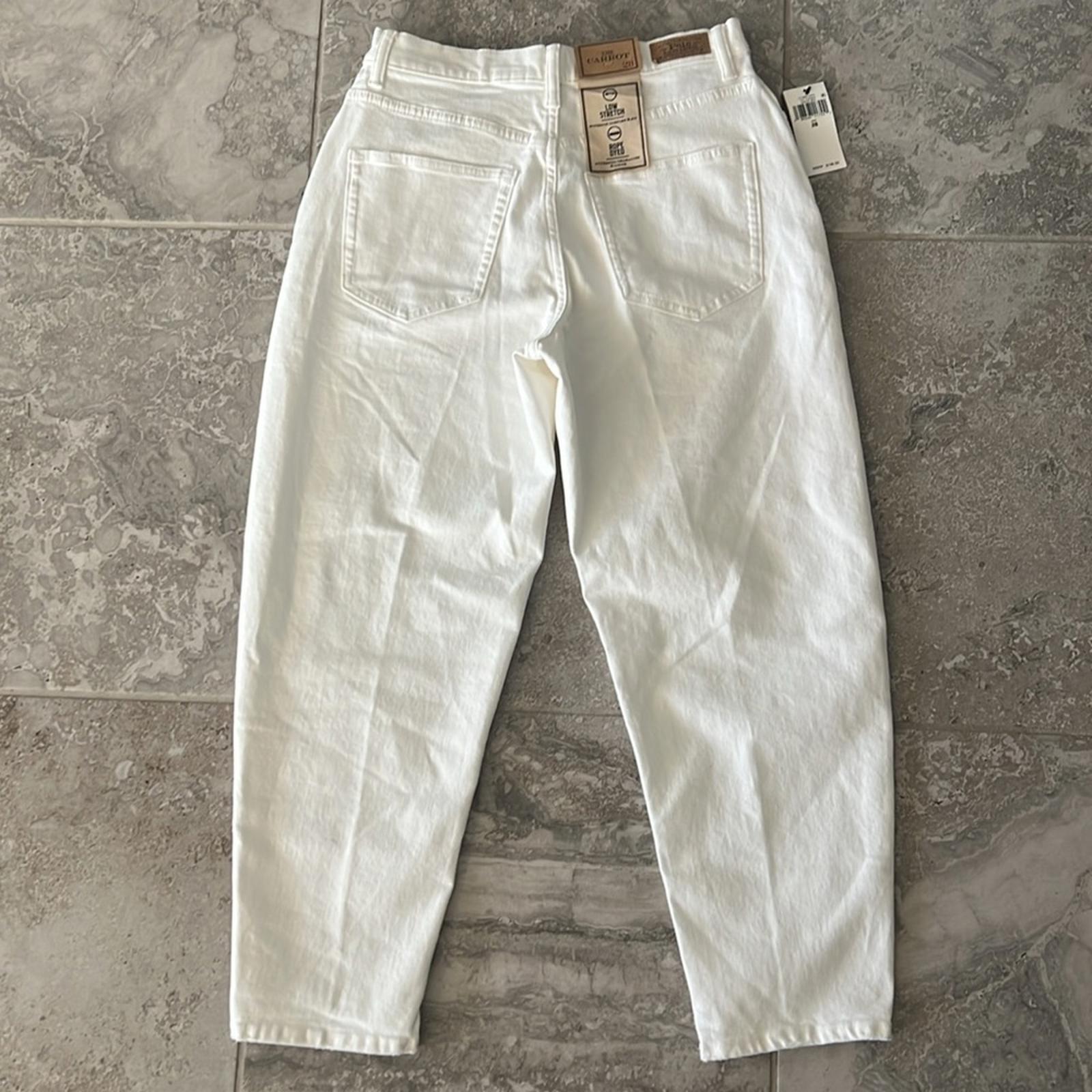 Polo Ralph Lauren Curved Tapered Jeans in Crocus Was/White Size 28 NEW w/Tag