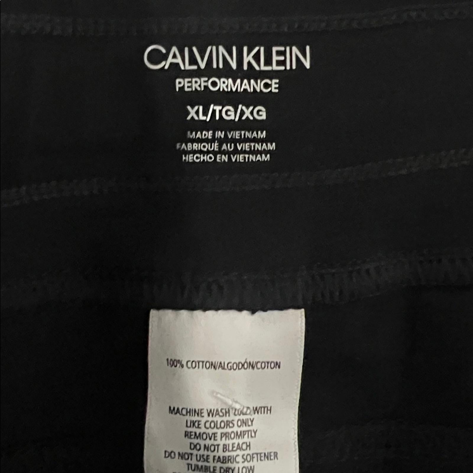 Calvin Klein Performance Ribbed Waist Shorts in Black, Size XL, NEW