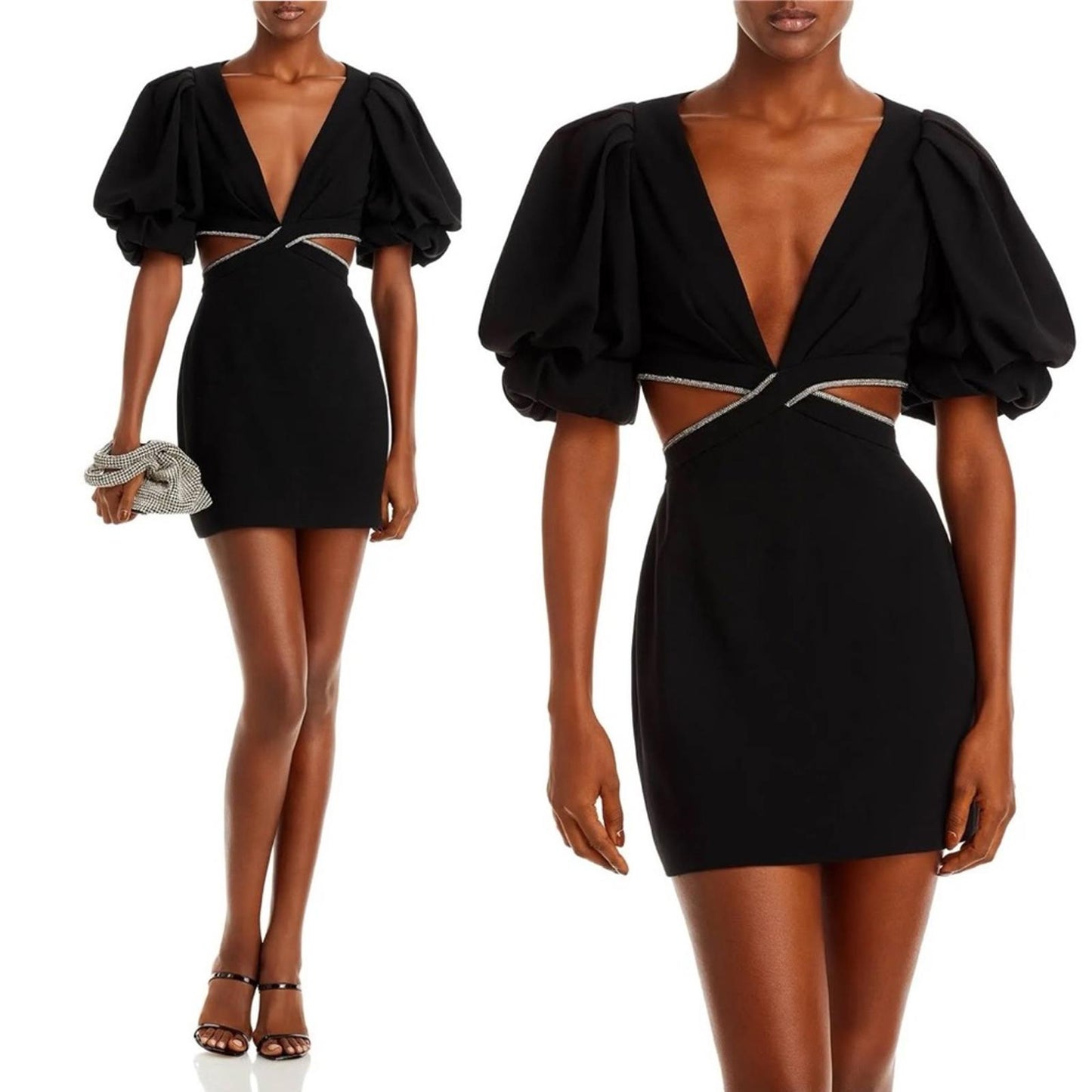 A.L.C. Revolve* Hazel Mini Cut-Out Dress in Black, Size 0 EXCELLENT! Retail $595