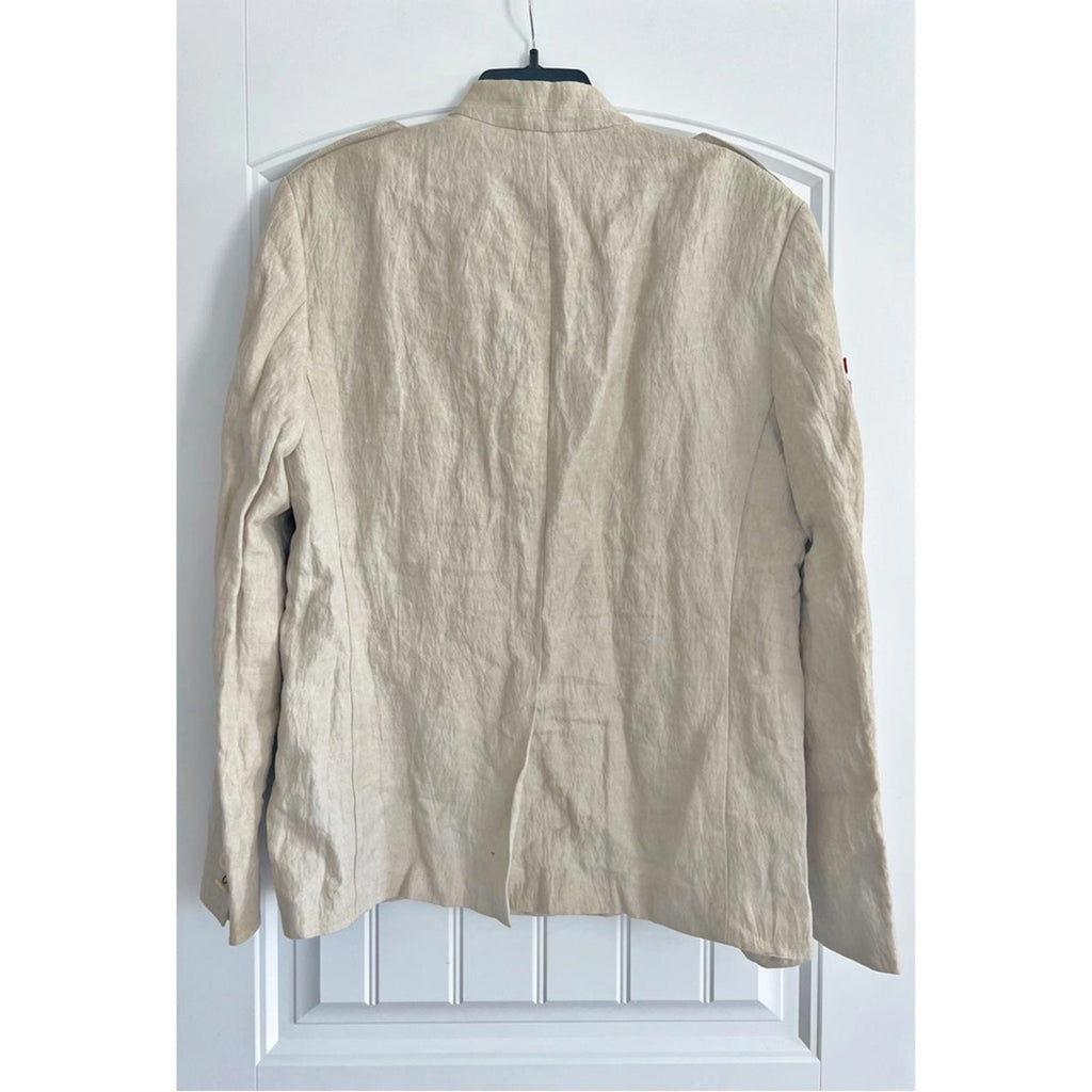 John Varvatos Slim Fit Cotter Ring Button Military Jacket, Size 50 NEW $1,298