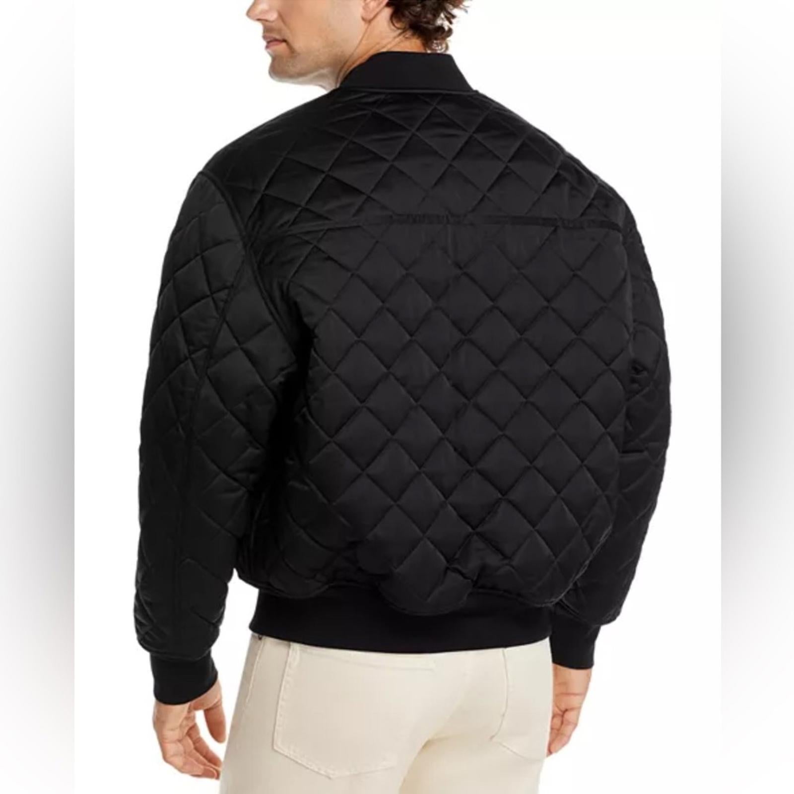 HUGO Bonod Quilted Bomber Jacket in Black, Size XL New w/Tag $445