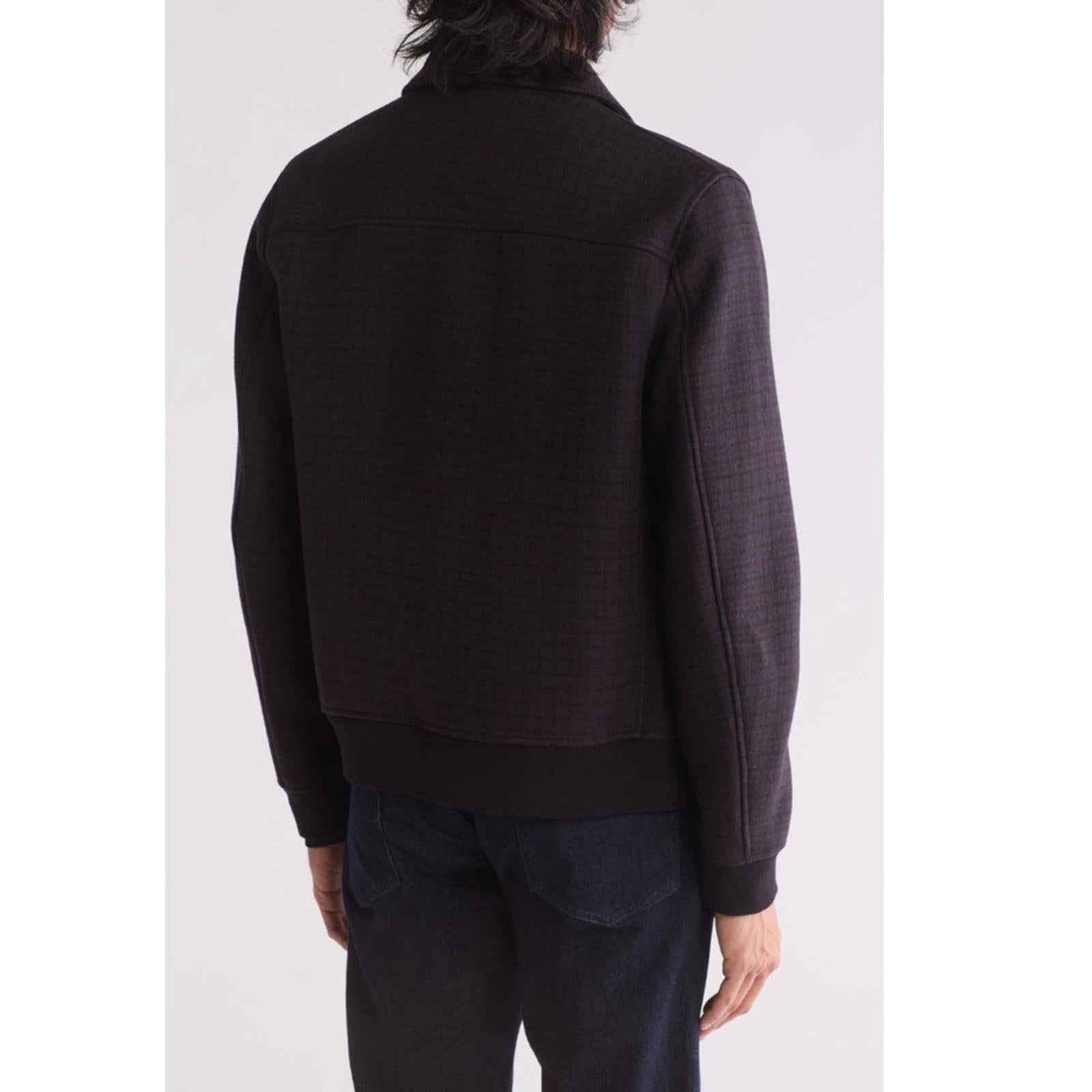 Theory Wyatt Rush Micro Check Wool Jacket, Size S, NEW