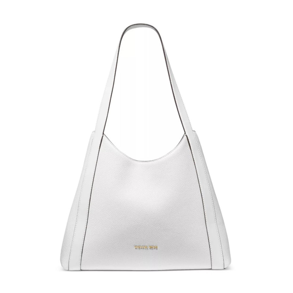 Michael Kors Rosemary WHITE Leather Shoulder Tote Shoulder Bag, New w/Tag $358