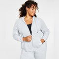 ID Ideology Retro Recycled Full Zip Jacket Heather Grey Plus Size 3X NWT