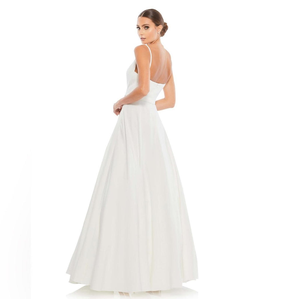 Mac Duggal IEENA Sweetheart Ball Gown with Pockets in White, NWT, Size 16