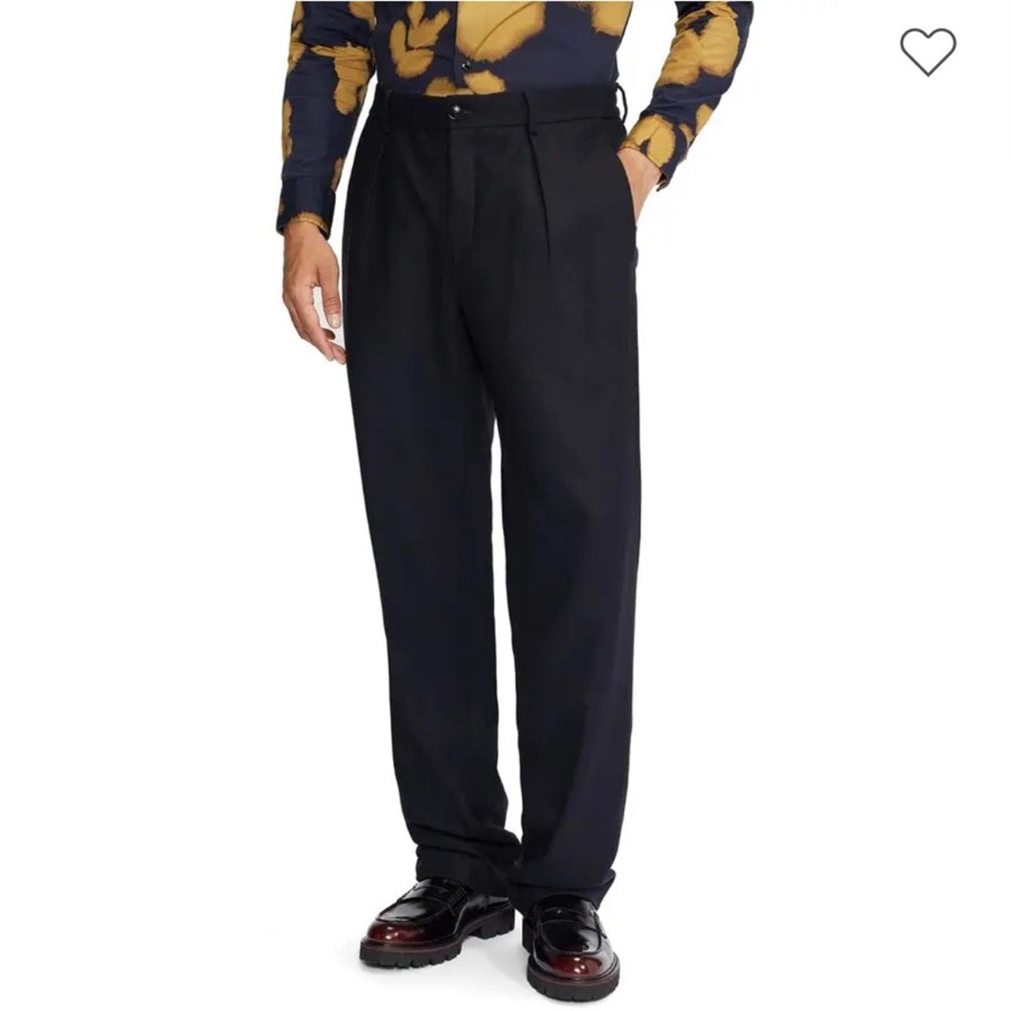 Ted Baker Scout Franklin Fit Wool Blend Trousers in Navy Size Waist 40R NWT $225
