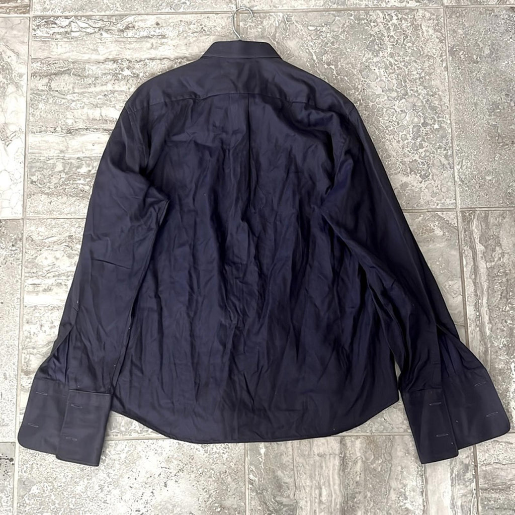 KENZO Homme Iridescent Long-Sleeve Dress Shirt in Purple, Size 43/17 EXCELLENT!