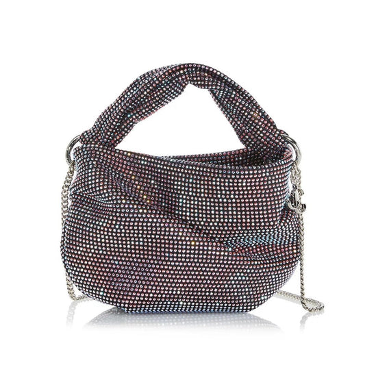NEW Jimmy Choo Bonny All-Over Crystal Mini Top Handle Bag, New w/Tag in Box
