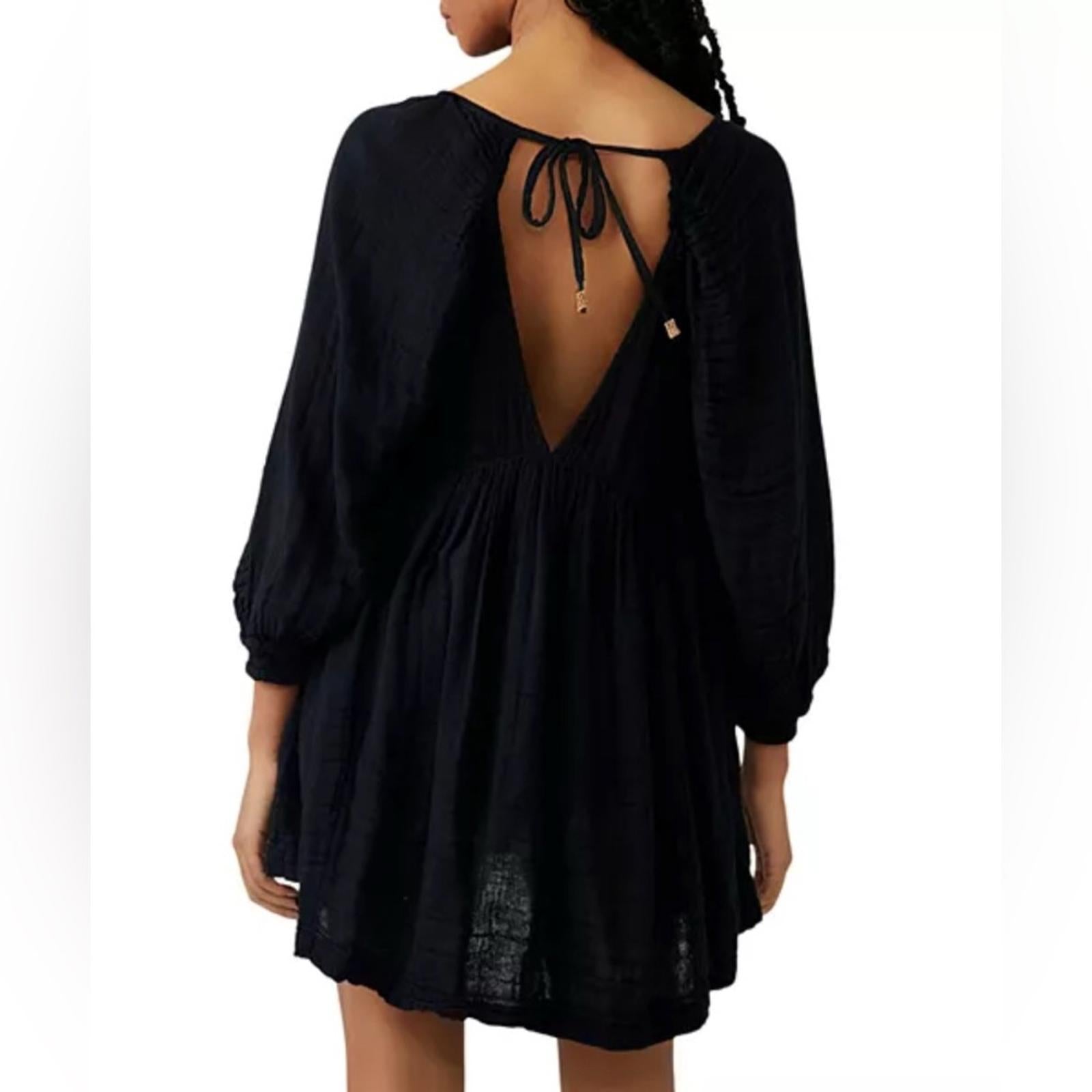 Free People Adler Tunic in Black, Size Small with Tag