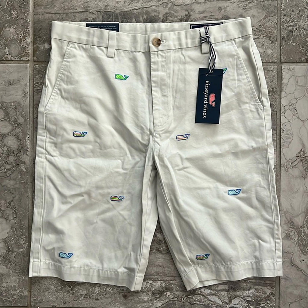 Vineyard Vines Easter Egg Whale EMB Breaker Shorts, Size 14 New w/Tag