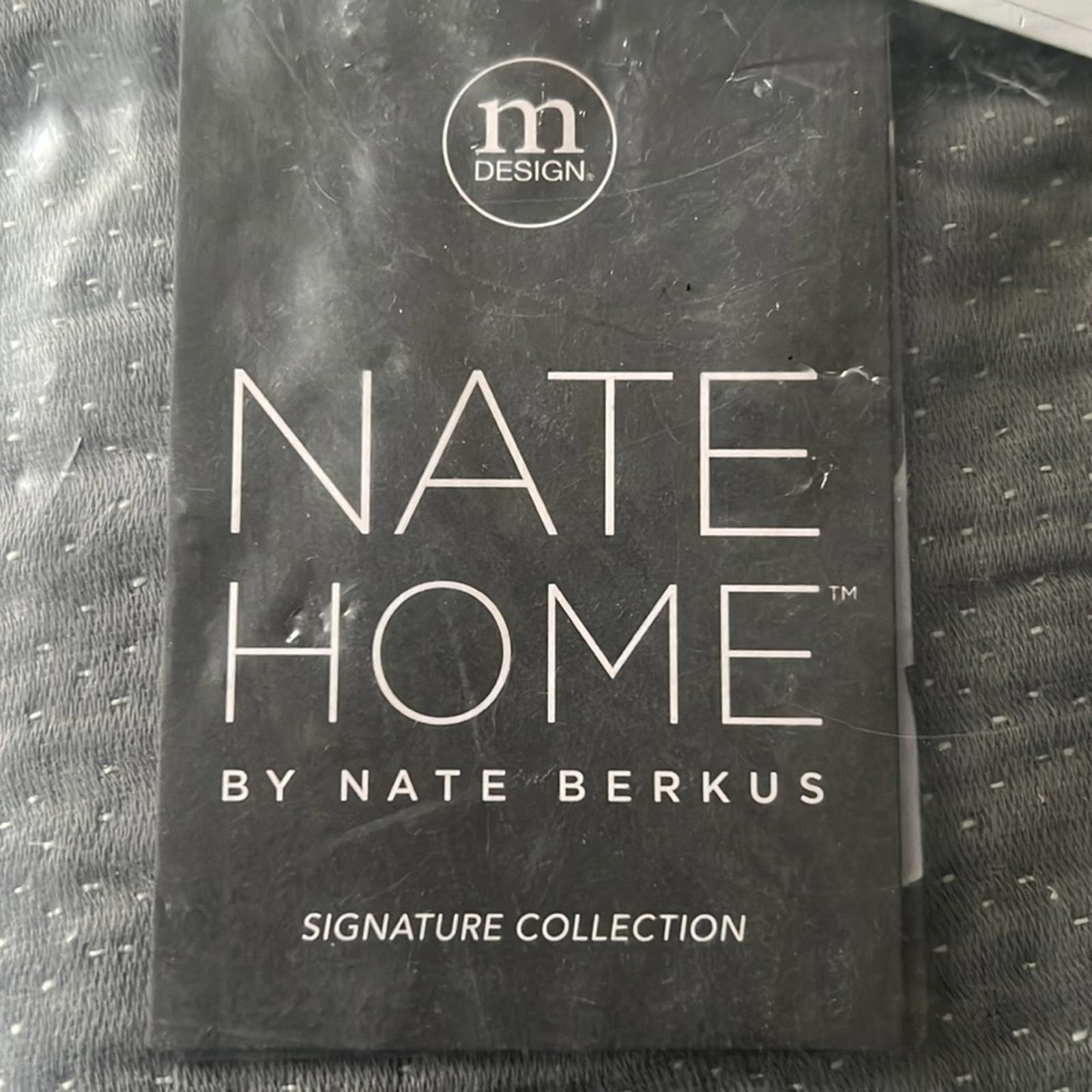 Nate Home by Nate Berkus Pin Dot Charcoal Euro Sham, Size 26X26, NWT