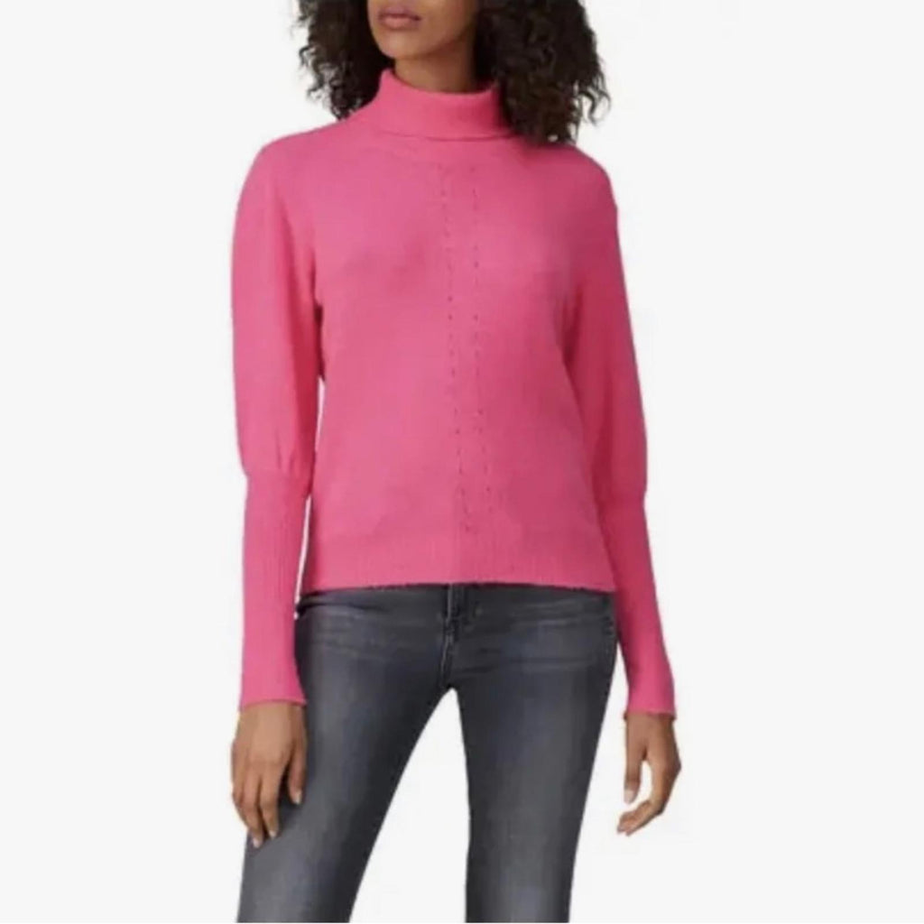 One Grey Day Los Angeles Pink Turtleneck Sweater Size S EXCELLENT! Retail