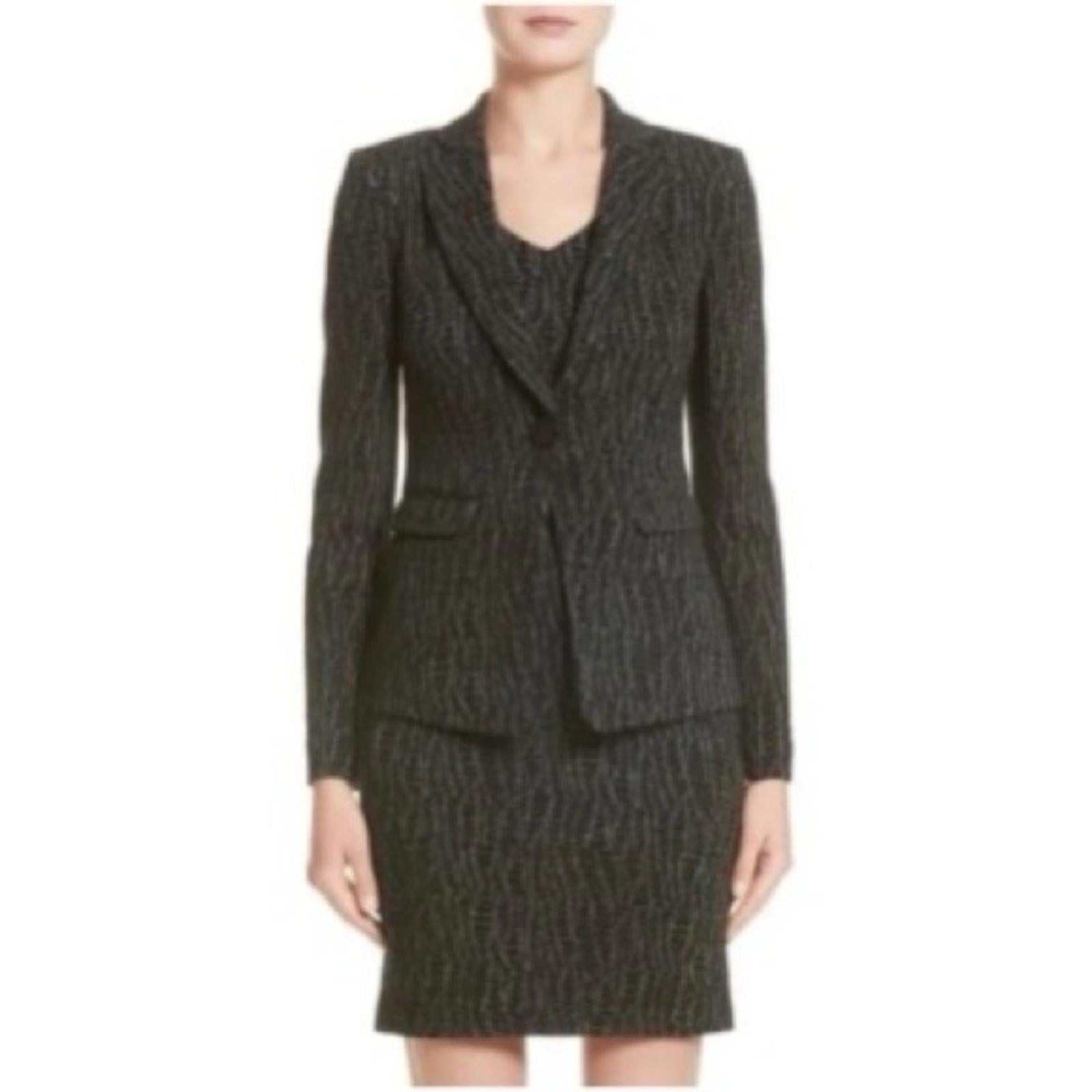 Armani Collezioni Blazer (Made in Italy) Animal Print Size 10, New w/Tag $1,495