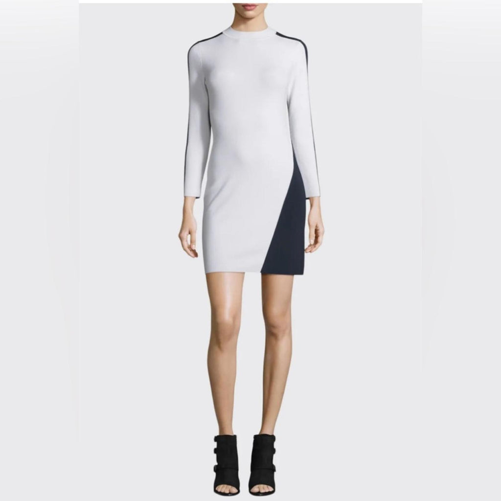 Rag & Bone Cecilee Long-Sleeve Colorblock Sheath Dress REVOLVE, Size XS NEW $395