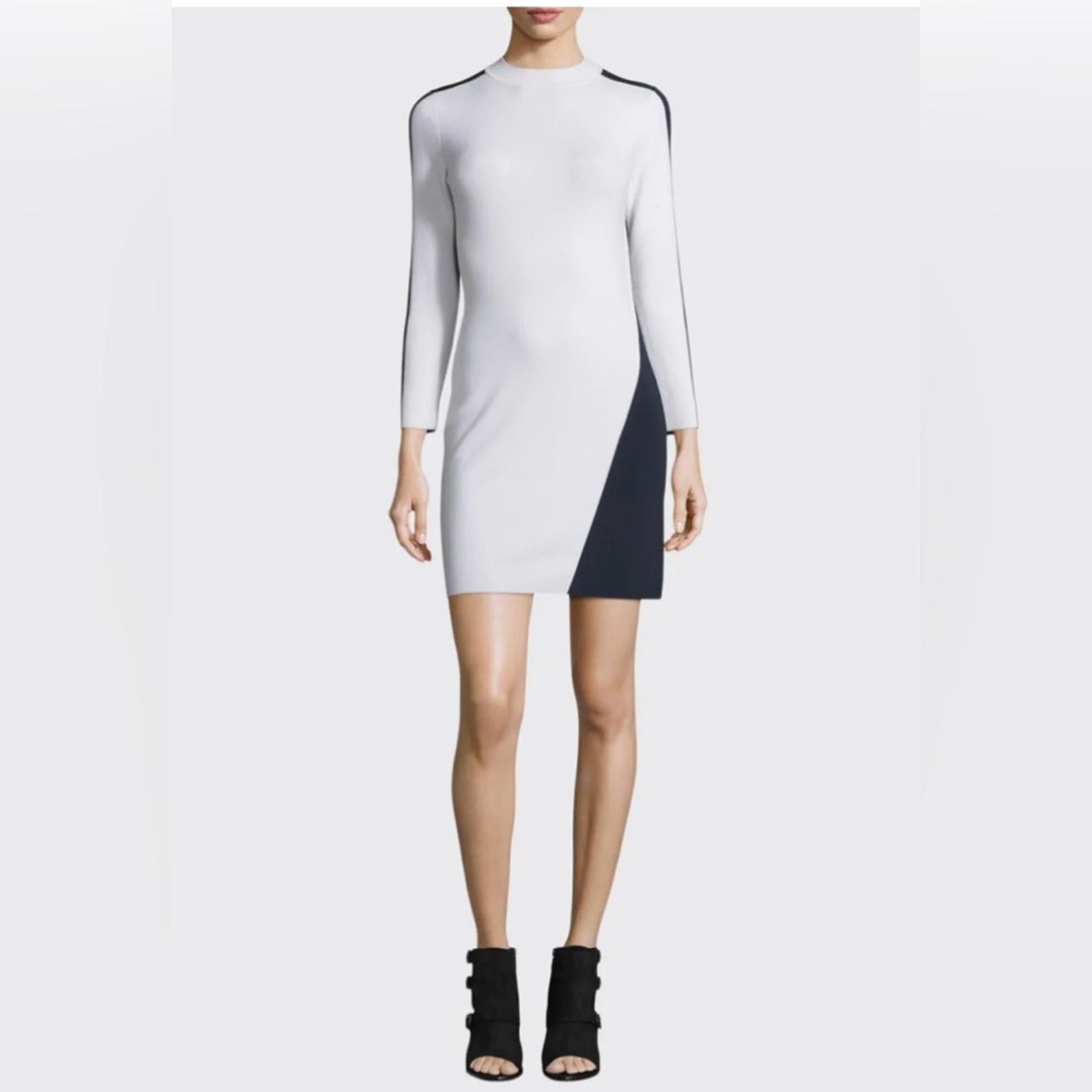 Rag & Bone Cecilee Long-Sleeve Colorblock Sheath Dress REVOLVE, Size XS NEW $395