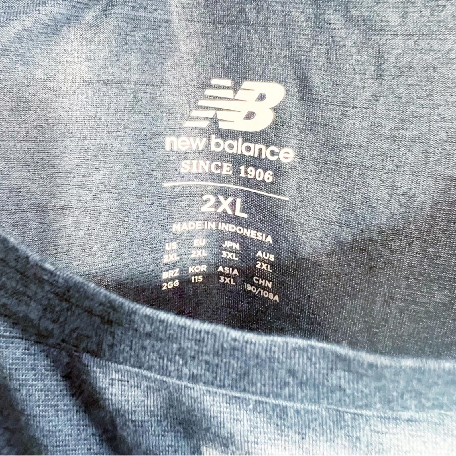 New Balance TEAL BLUE Sport Tech Short Sleeve Shirt, Size 2XL New w/Tag