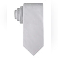 Calvin Klein Silk-Blend Textured Micro-Dot Neat Tie in Gray, One Size, NWT