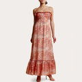 byTiMo Chiffon Sleeveless Ruffle Maxi Dress, Bright Field Size M New w/Tag $436