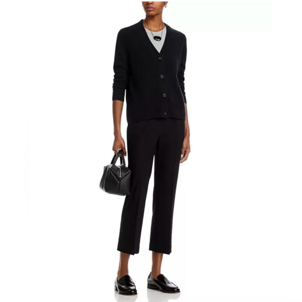 C by Bloomingdale’s Cashmere Grandfather Cardigan in Black, Size S, New w/Tag