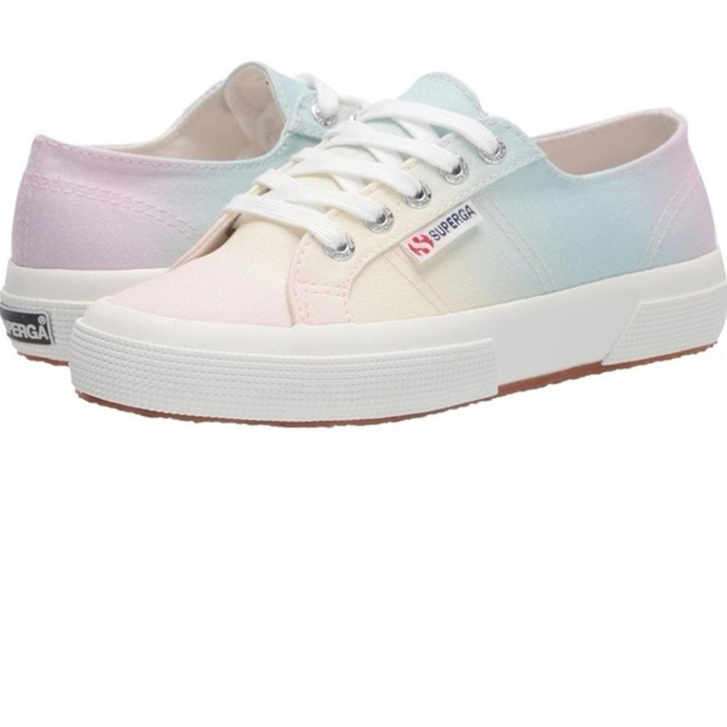 NEW Superga 2750 Gradient Print Pastel Rainbow Sneakers, Size EU 39 New w/o Box