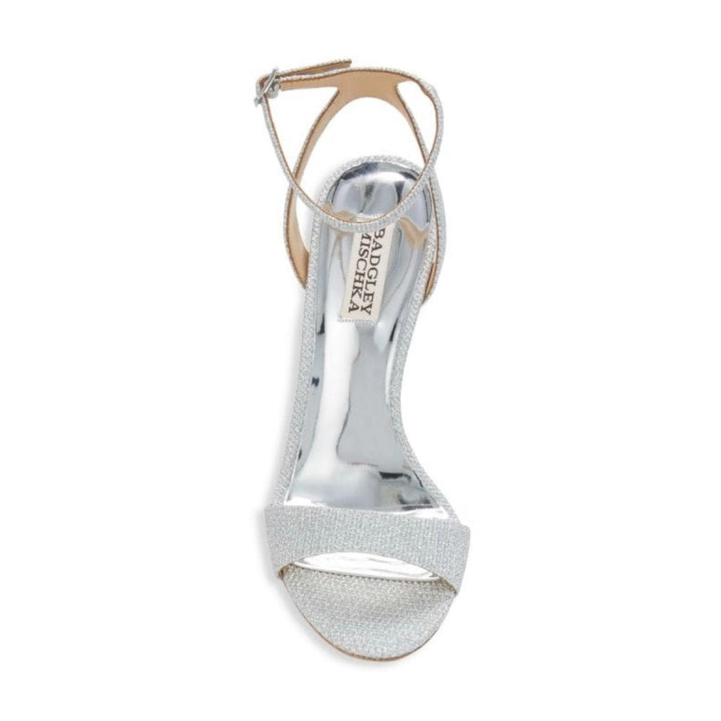 Badgley Mischka Evamarie Crystal Sandal Pumps, Size 6.5M New in Box Retail $215