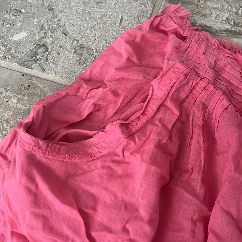 Free People Intimately PINK Cotton Sheer Pants w/Lace Trim, Size M, New w/o Tag