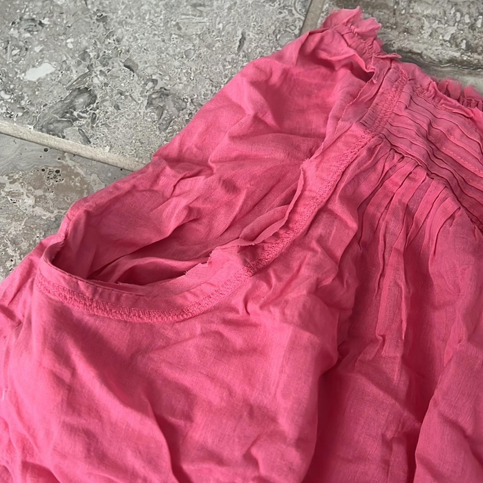 Free People Intimately PINK Cotton Sheer Pants w/Lace Trim, Size M, New w/o Tag