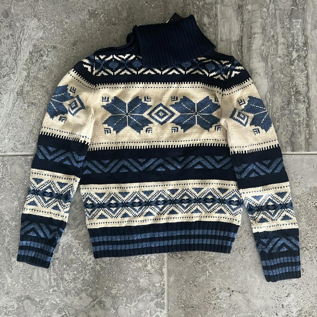 Polo Ralph Lauren Fair Isle Wool-Blend Turtleneck Sweater, Size L(12-14) NWT