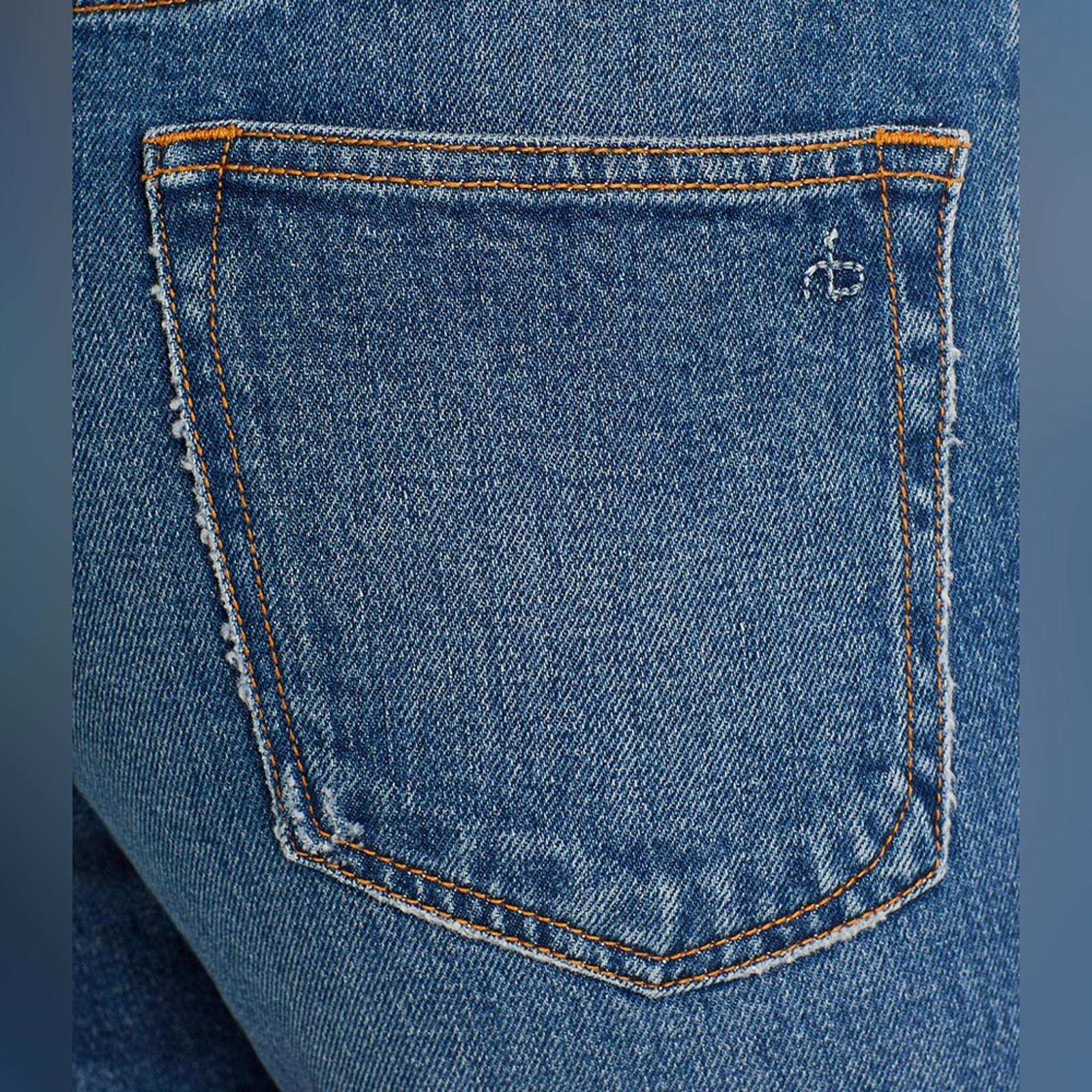 Rag & Bone Nina High-Rise Ankle Slim Straight Cigarette Jeans, Size 33 New w/Tag