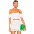 STAUD Revolve* Bouvier Crop Top in White, Size S New w/Tag Retail $245 SOLD OUT!