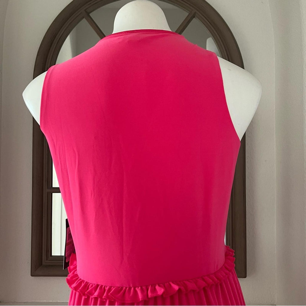 Tommy Hilfiger Tiered Jersey Shift Dress in Hibiscus Pink Size 4 NWT - SOLD OUT