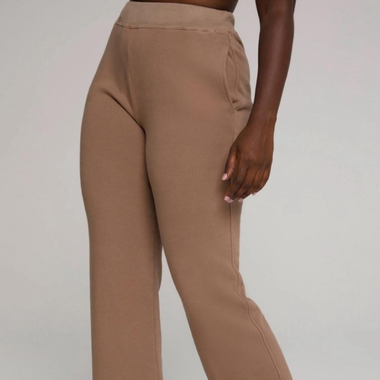 Good American Wide Leg Sweatpants in Putty, Size 0/XS New w/Tag