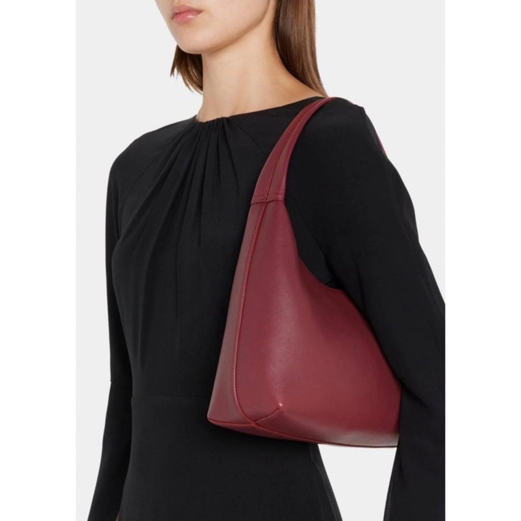 NEW Mansur Gavriel Small Soft Candy Shoulder Bag in Burgundy, Quiet Luxury!