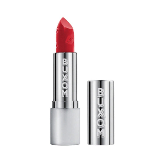 BUXOM Full Force Plumping Lipstick, Baller/True Red, 0.12 oz New in Box