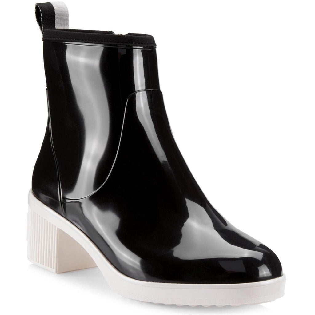 Kate Spade Puddle Rain Booties in Black/Parchment, Size 6 New in Box