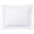 Lauren Ralph Lauren Spencer Sateen Border Sham in White/Sift Grey, Standard NWT
