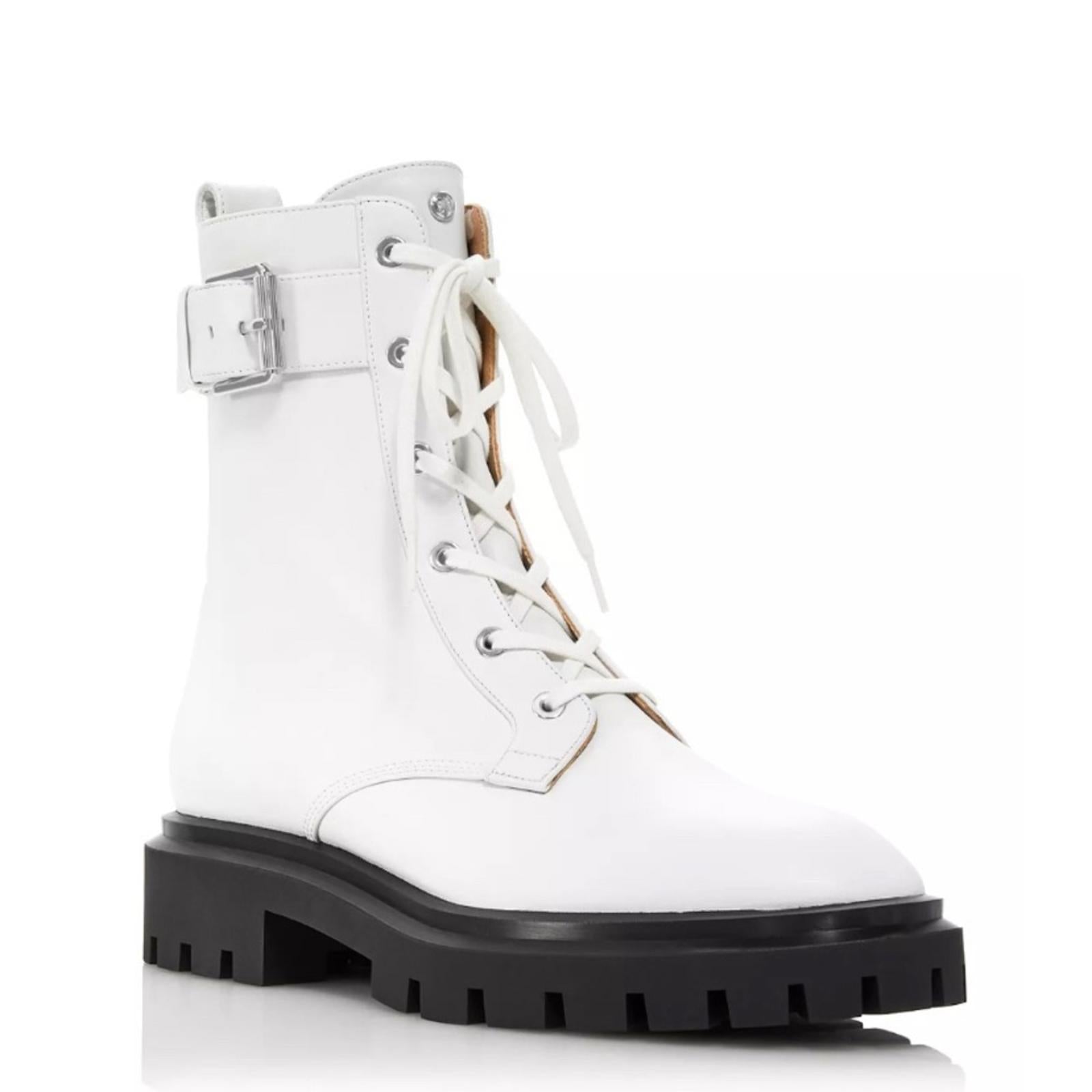 Stuart Weitzman Ultra Lug Sole Buckle Combat Boots Size 40/9.5 NEW in Box $695
