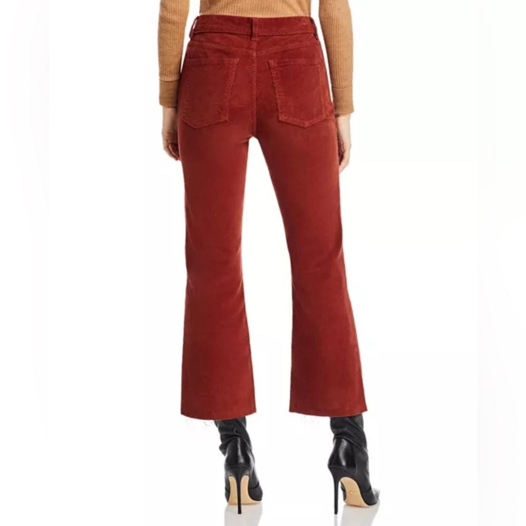 DL1961 Bridget High Rise Ankle Bootcut Corduroy Jeans in Paprika, NWT, Size 23
