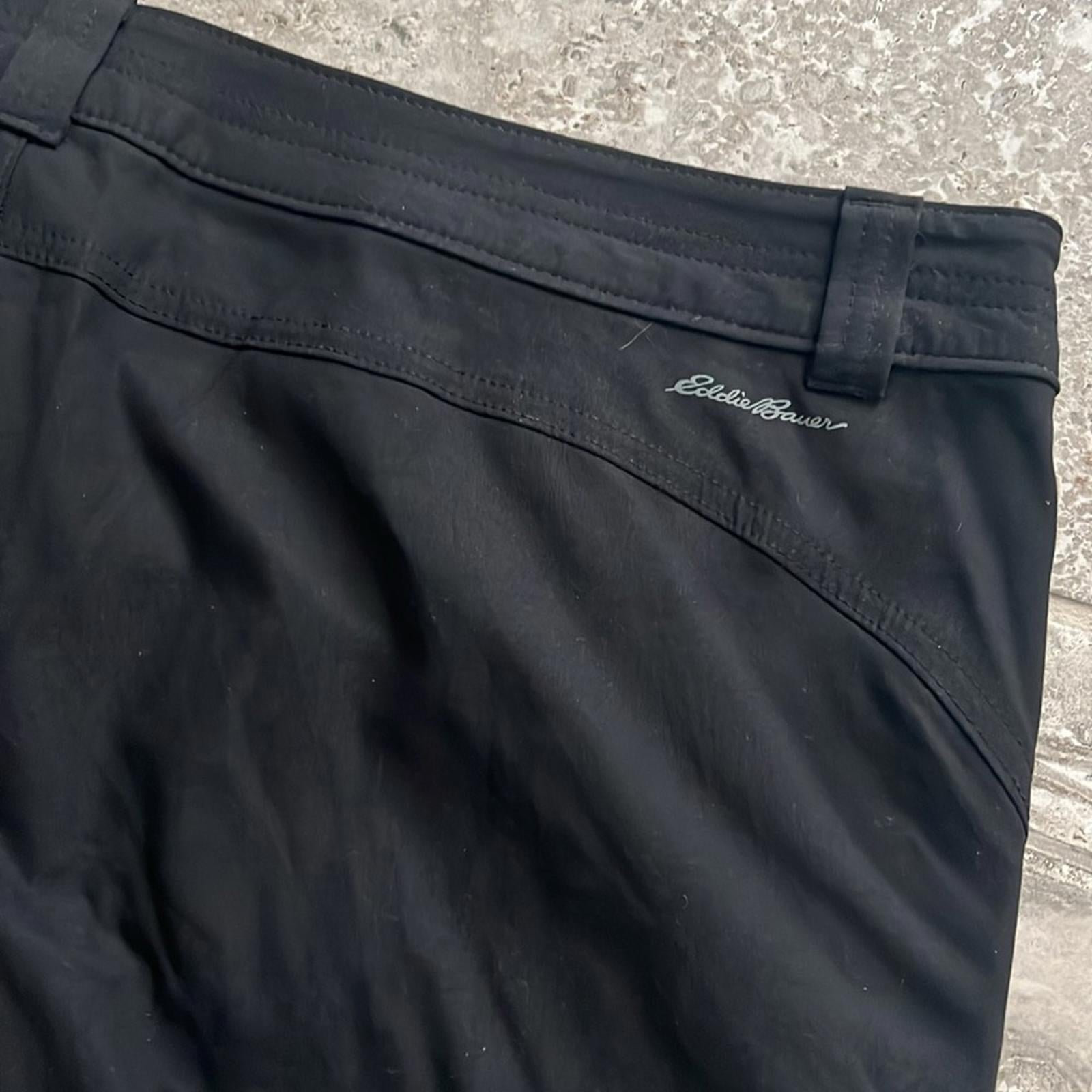 NWT Eddie Bauer Rainer Capris Pants in Black, Size 16 New with Tag