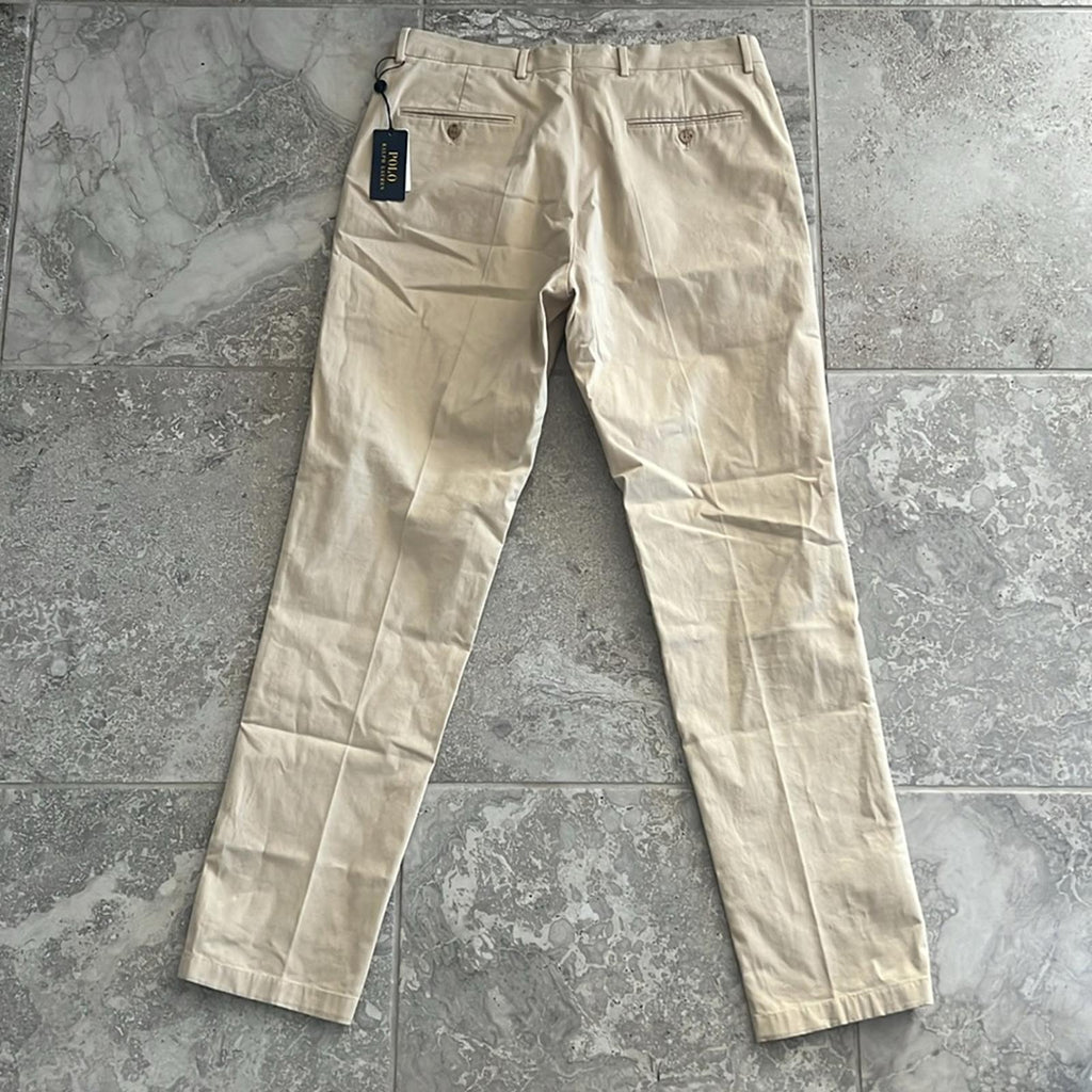 Polo Ralph Lauren Stretch Chino Suit Trousers/ Pants in Tan Size 34x33 NWT $248