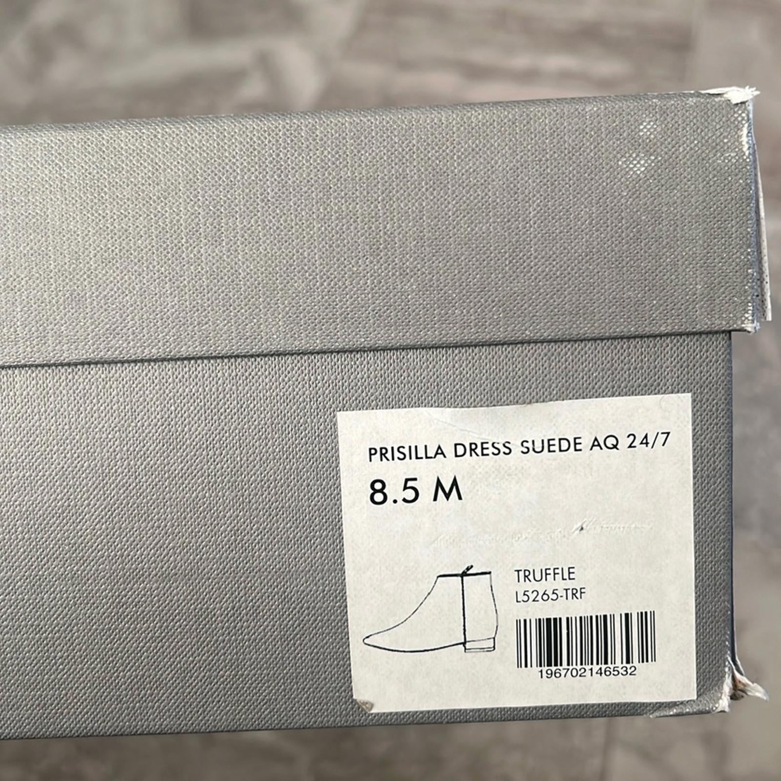Aquatalia Prisilla Pointed Toe Zip in Truffle, Size 8.5 NEW in Box w/DustBag