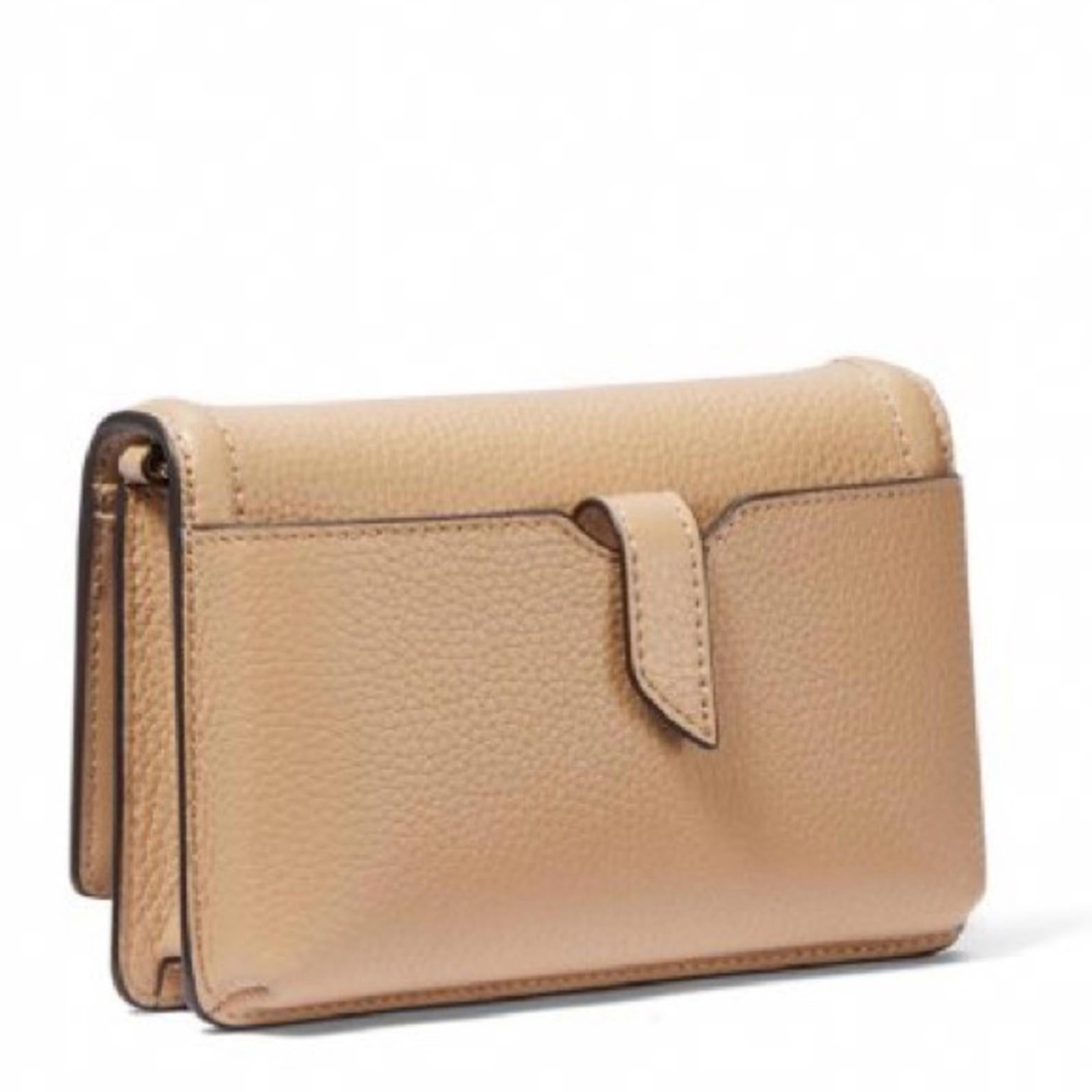 Michael Kors Jet Set Charm Small Phone Crossbody in Camel, New w/Tag